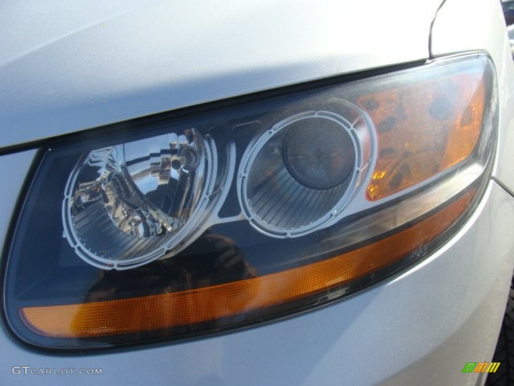 2008 Santa Fe SE 4WD - Bright Silver / Gray photo #29