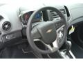 2014 Chevrolet Sonic Jet Black/Dark Titanium Interior Steering Wheel Photo