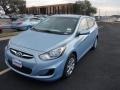 Clearwater Blue 2014 Hyundai Accent GS 5 Door