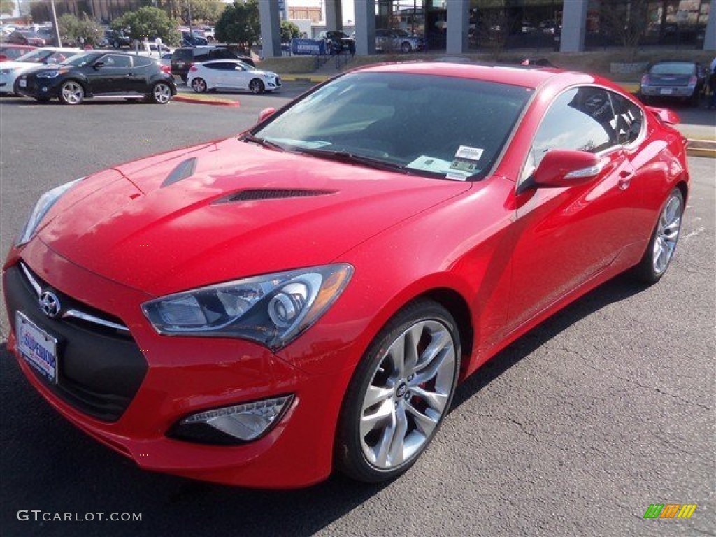 2014 Genesis Coupe 3.8L Ultimate - Tsukuba Red / Ultimate Black Leather photo #1
