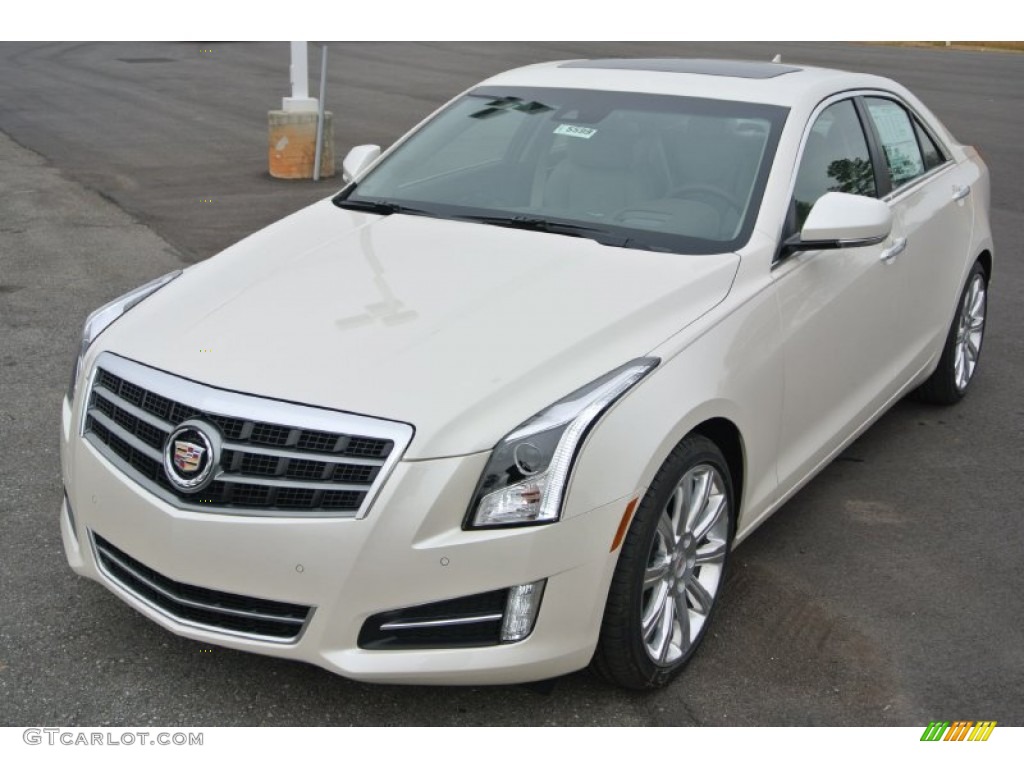 White Diamond Tricoat 2014 Cadillac ATS 3.6L Exterior Photo #91183036