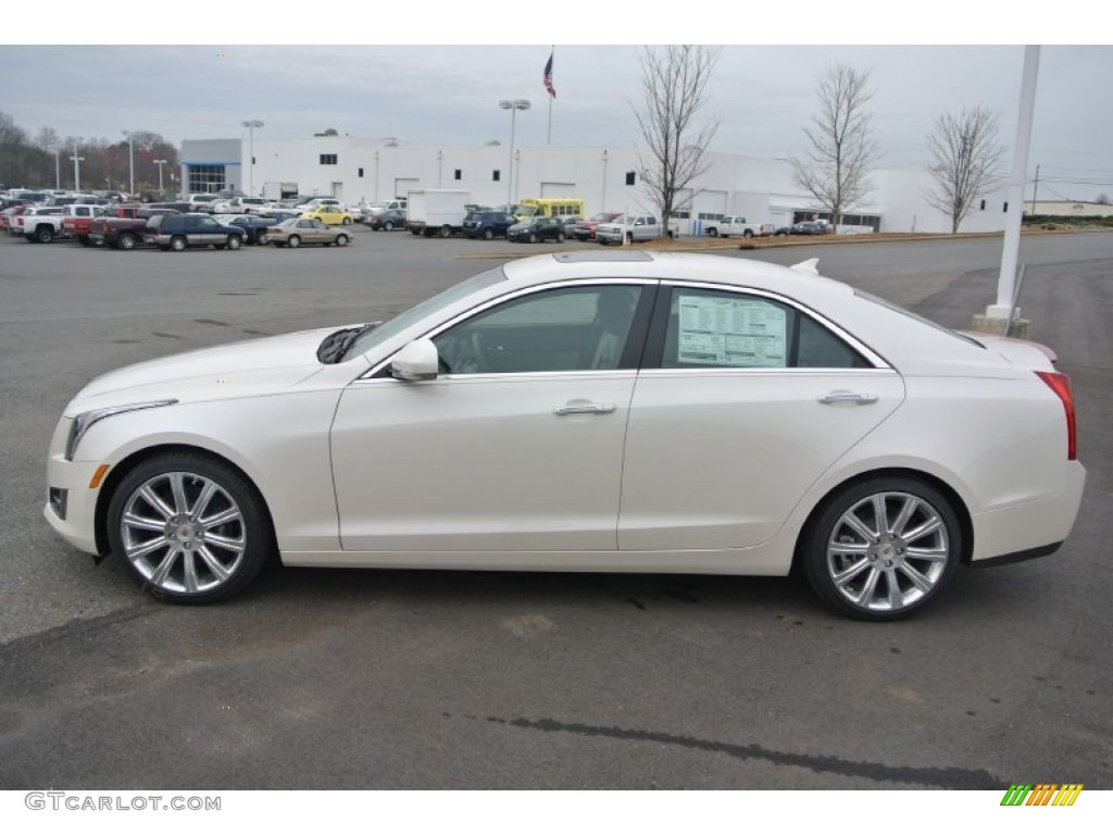 White Diamond Tricoat 2014 Cadillac ATS 3.6L Exterior Photo #91183051