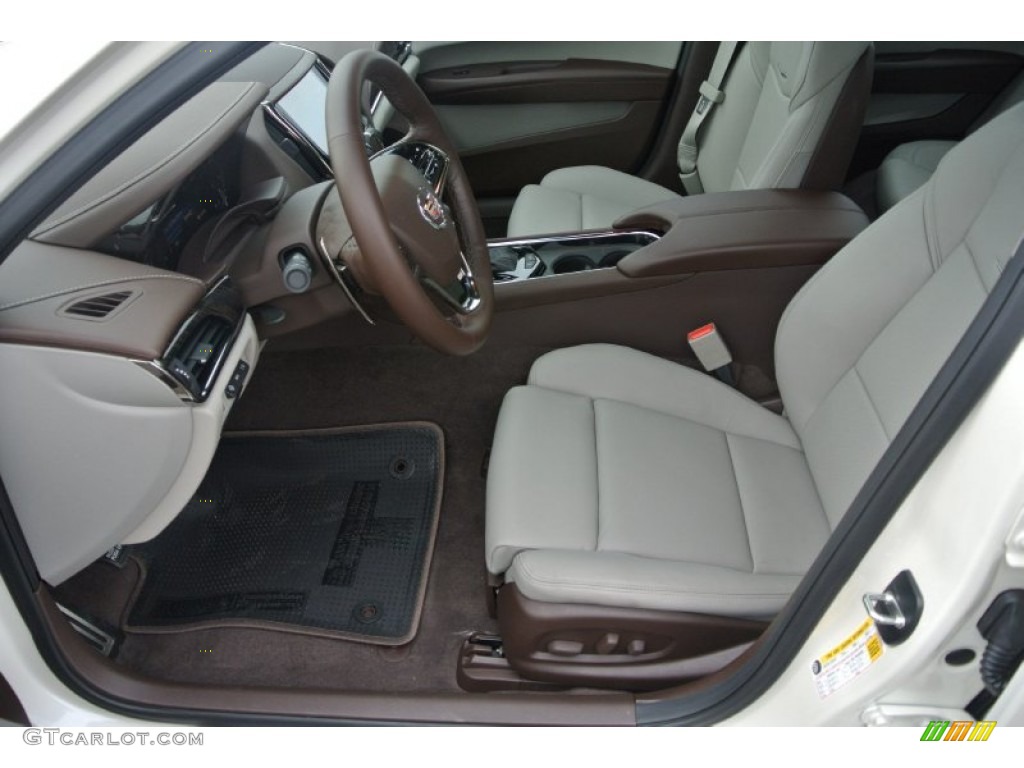 Light Platinum/Brownstone Interior 2014 Cadillac ATS 3.6L Photo #91183136