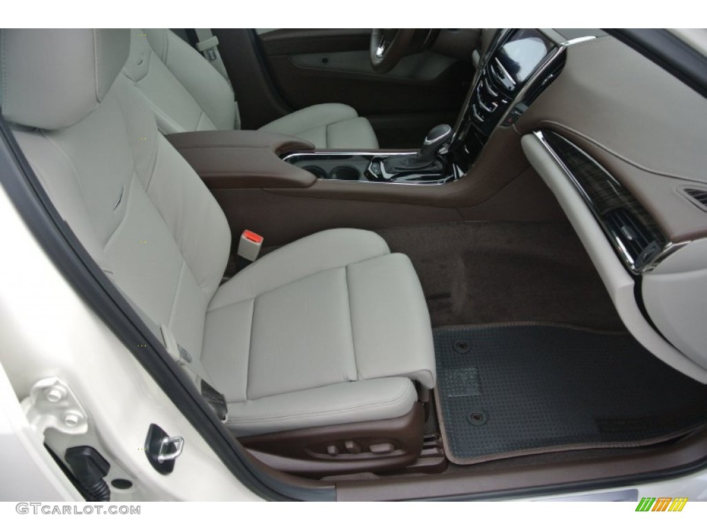 Light Platinum/Brownstone Interior 2014 Cadillac ATS 3.6L Photo #91183273