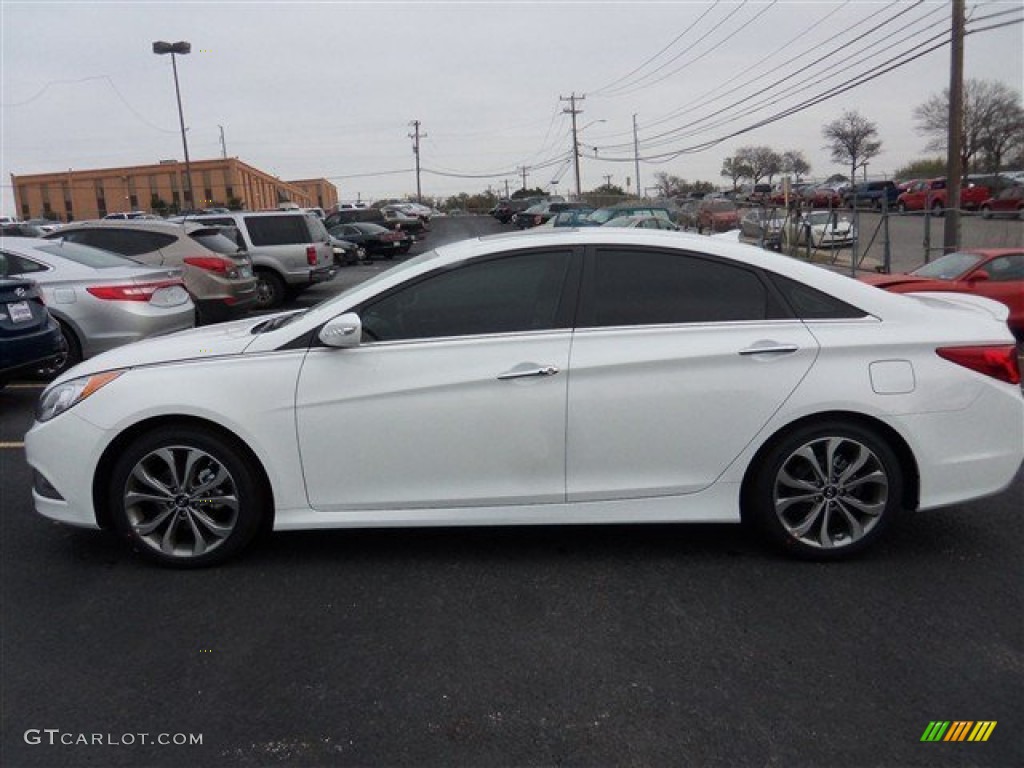 2014 Sonata SE 2.0T - Pearl White / Black photo #3