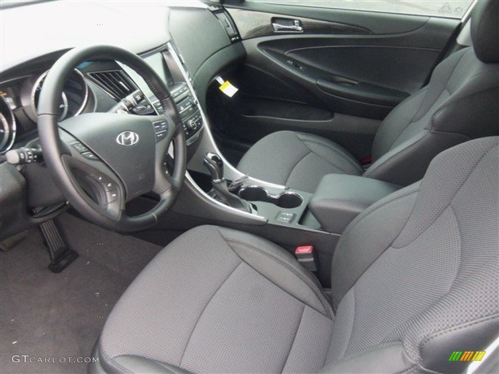 2014 Sonata SE 2.0T - Pearl White / Black photo #6