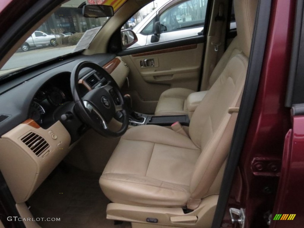 2008 XL7 Luxury AWD - Cranberry Red Metallic / Beige photo #6