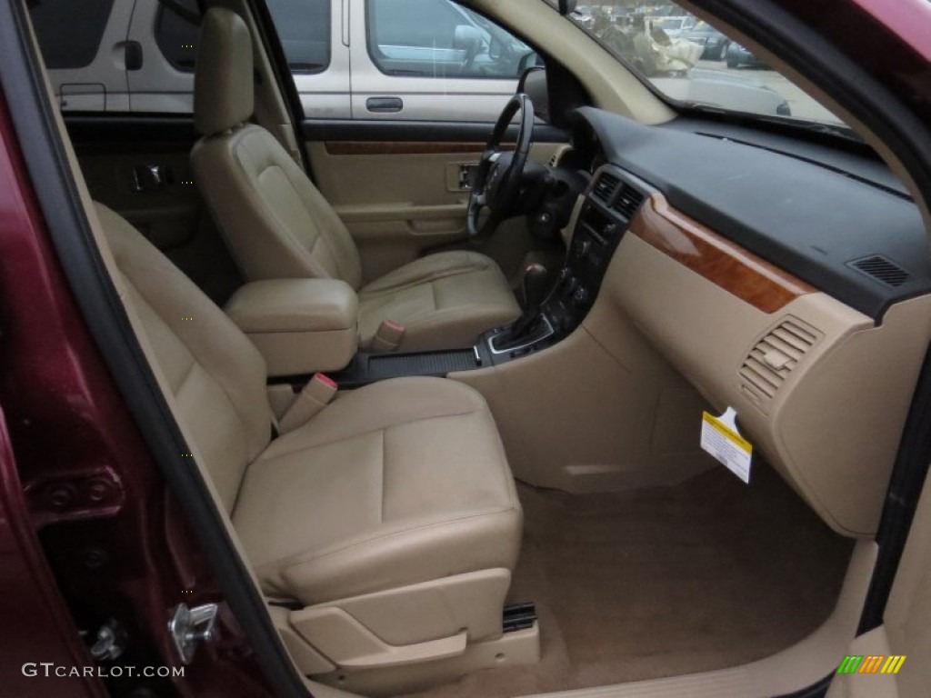 2008 XL7 Luxury AWD - Cranberry Red Metallic / Beige photo #13