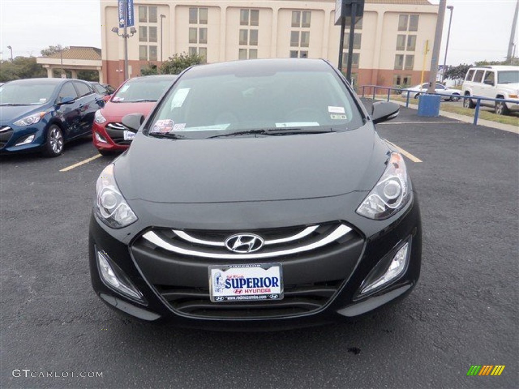 2014 Elantra GT - Black Noir Pearl / Blue photo #2