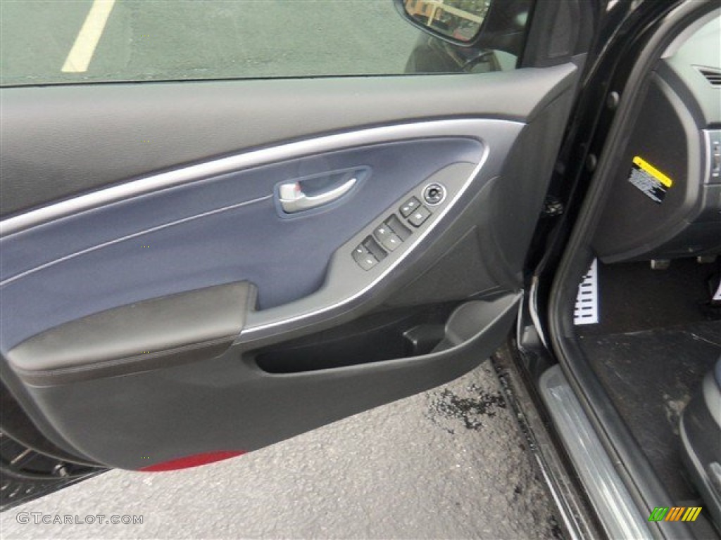2014 Elantra GT - Black Noir Pearl / Blue photo #5