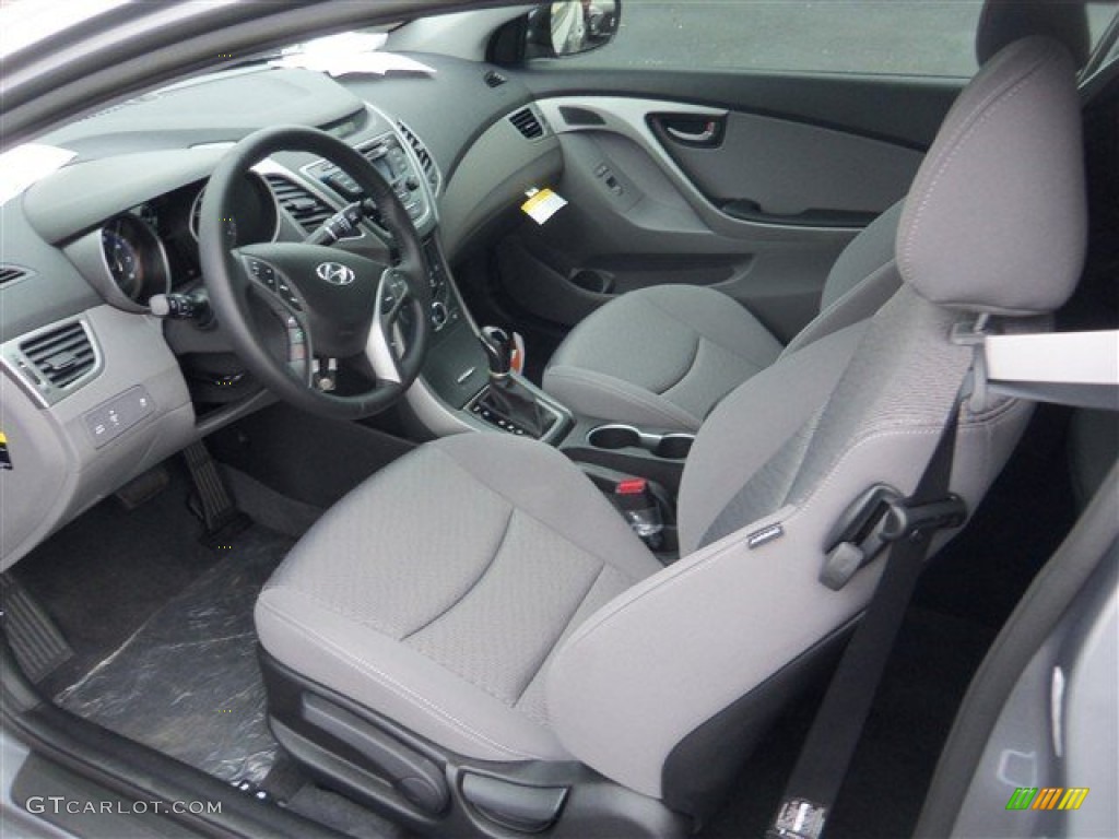 Gray Interior 2014 Hyundai Elantra Coupe Standard Elantra Coupe Model Photo #91188223