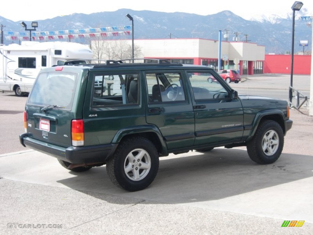 1999 Cherokee Sport 4x4 - Forest Green Pearl / Agate photo #14
