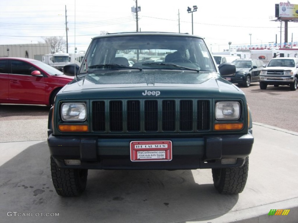 1999 Cherokee Sport 4x4 - Forest Green Pearl / Agate photo #17