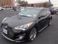 2014 Ultra Black Hyundai Veloster Turbo  photo #1