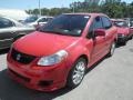 2008 Vivid Red Suzuki SX4 Sport Sedan #91172220