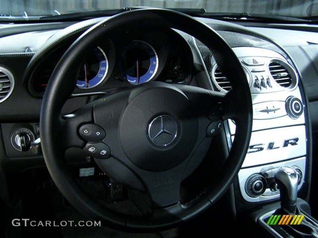 2006 Mercedes-Benz SLR McLaren Black Steering Wheel Photo #91192