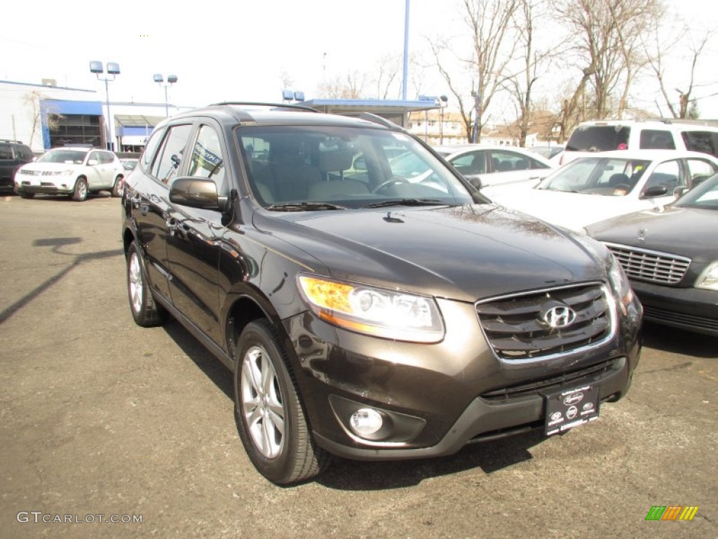 2011 Santa Fe Limited AWD - Espresso Brown / Beige photo #1