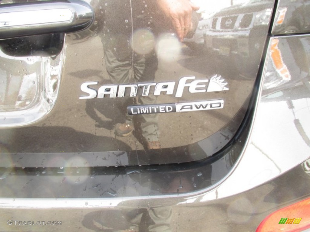 2011 Santa Fe Limited AWD - Espresso Brown / Beige photo #8