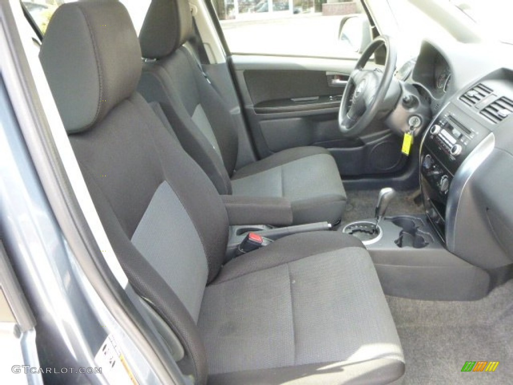 2009 SX4 Sport Sedan - Azure Gray Metallic / Black photo #10