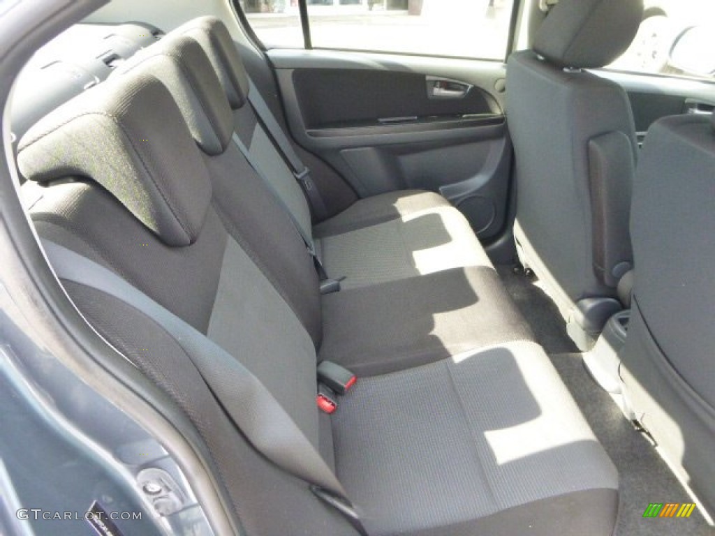 2009 SX4 Sport Sedan - Azure Gray Metallic / Black photo #13