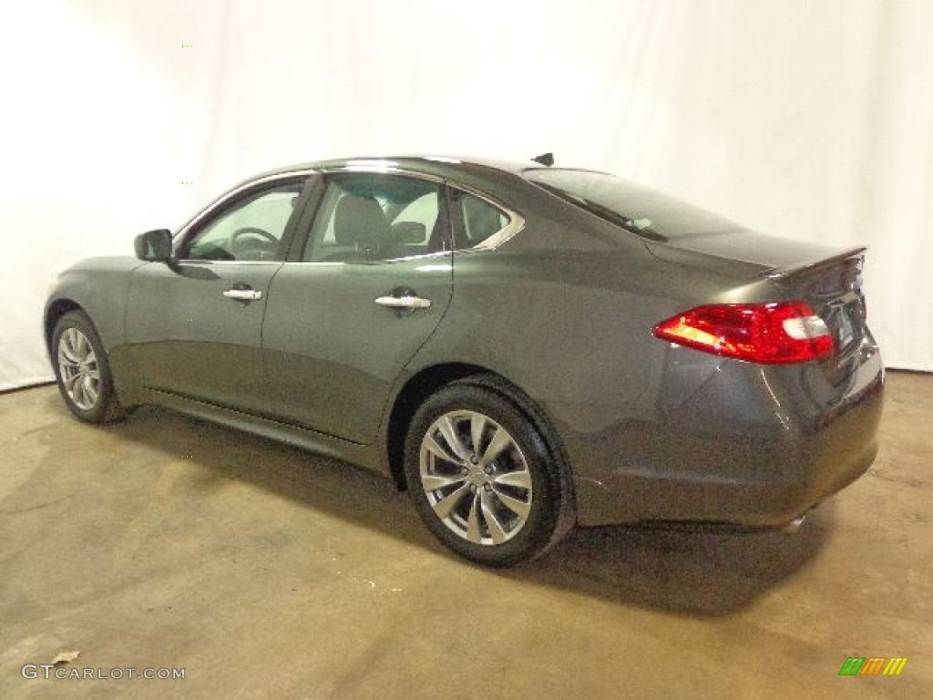 2012 M 37x AWD Sedan - Storm Front Gray / Graphite photo #17