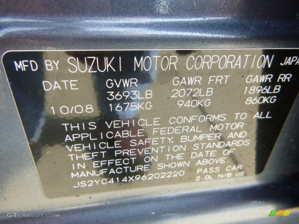 2009 SX4 Sport Sedan - Azure Gray Metallic / Black photo #24