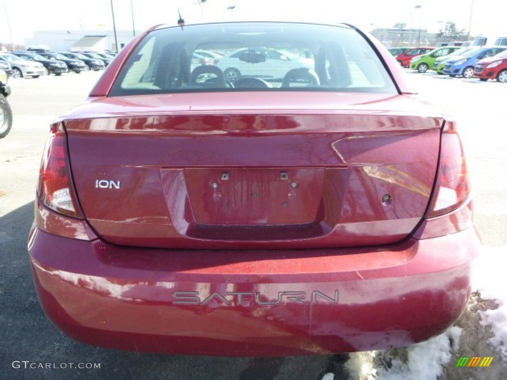 2007 ION 2 Sedan - Berry Red / Gray photo #3