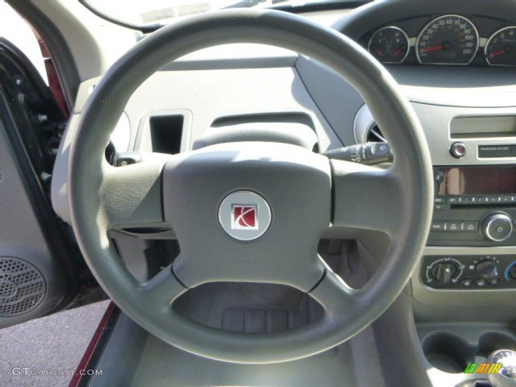 2007 ION 2 Sedan - Berry Red / Gray photo #12