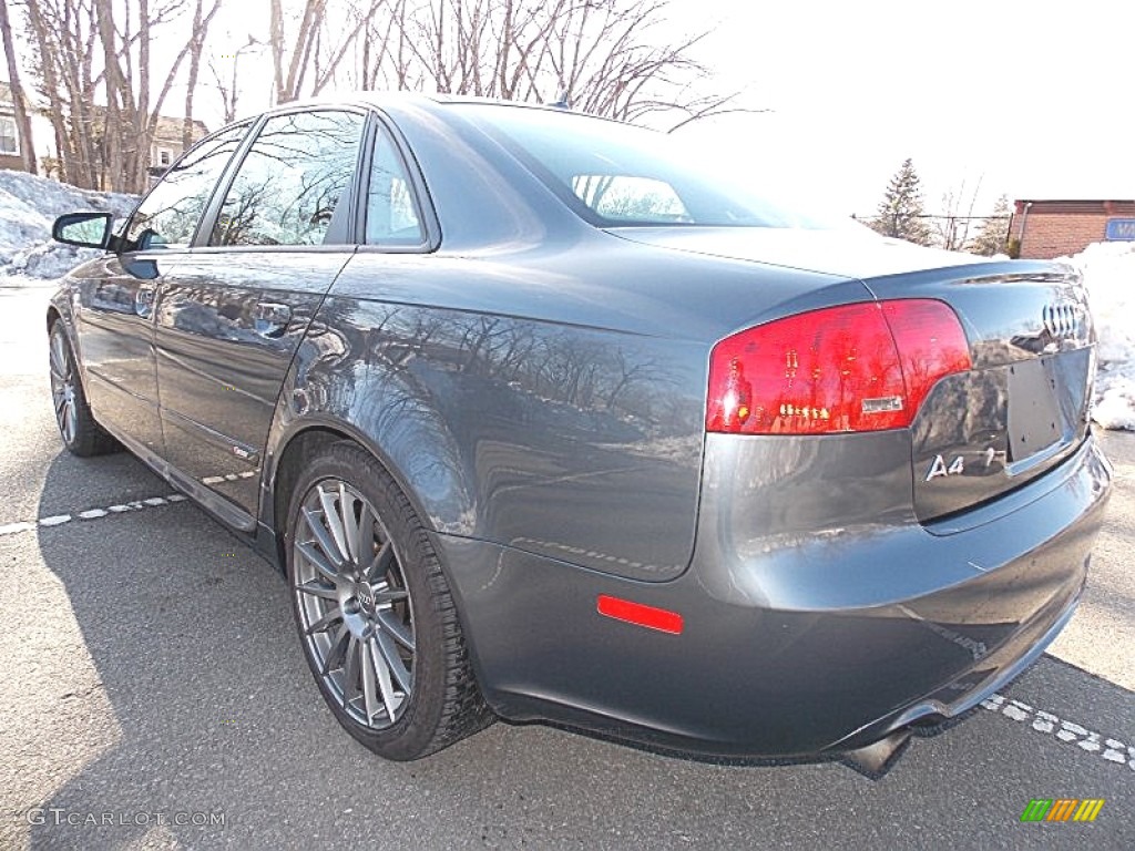 2008 A4 2.0T Special Edition quattro Sedan - Quartz Grey Metallic / Black photo #3