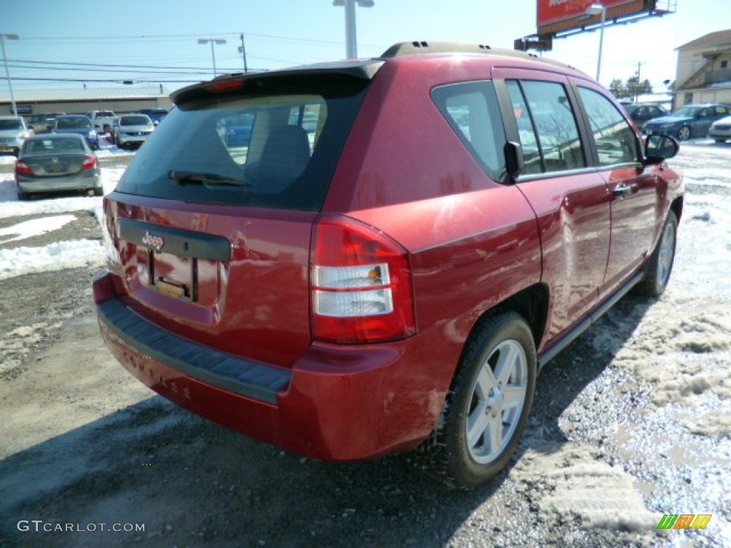 2007 Compass Sport 4x4 - Inferno Red Crystal Pearlcoat / Pastel Slate Gray photo #11