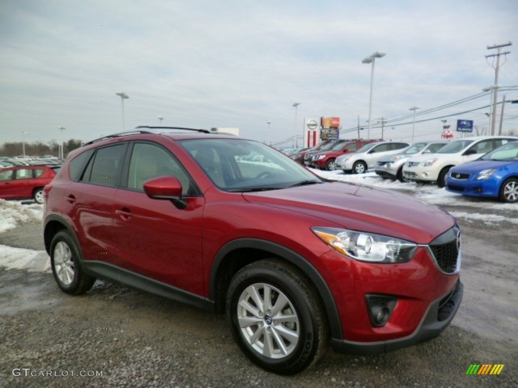 2013 CX-5 Grand Touring - Zeal Red Mica / Sand photo #1