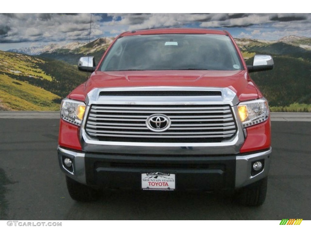 2014 Tundra Limited Crewmax 4x4 - Radiant Red / Black photo #2