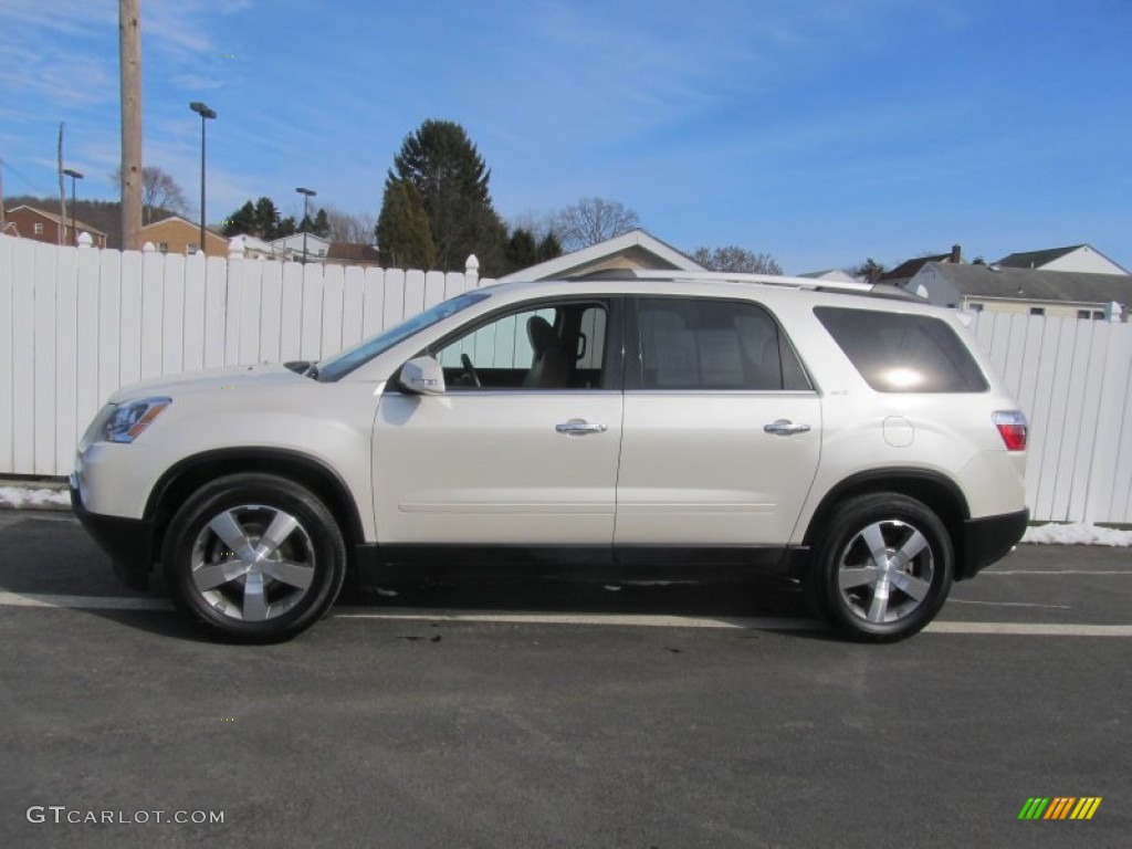 Summit White 2012 GMC Acadia SLT AWD Exterior Photo #91201912