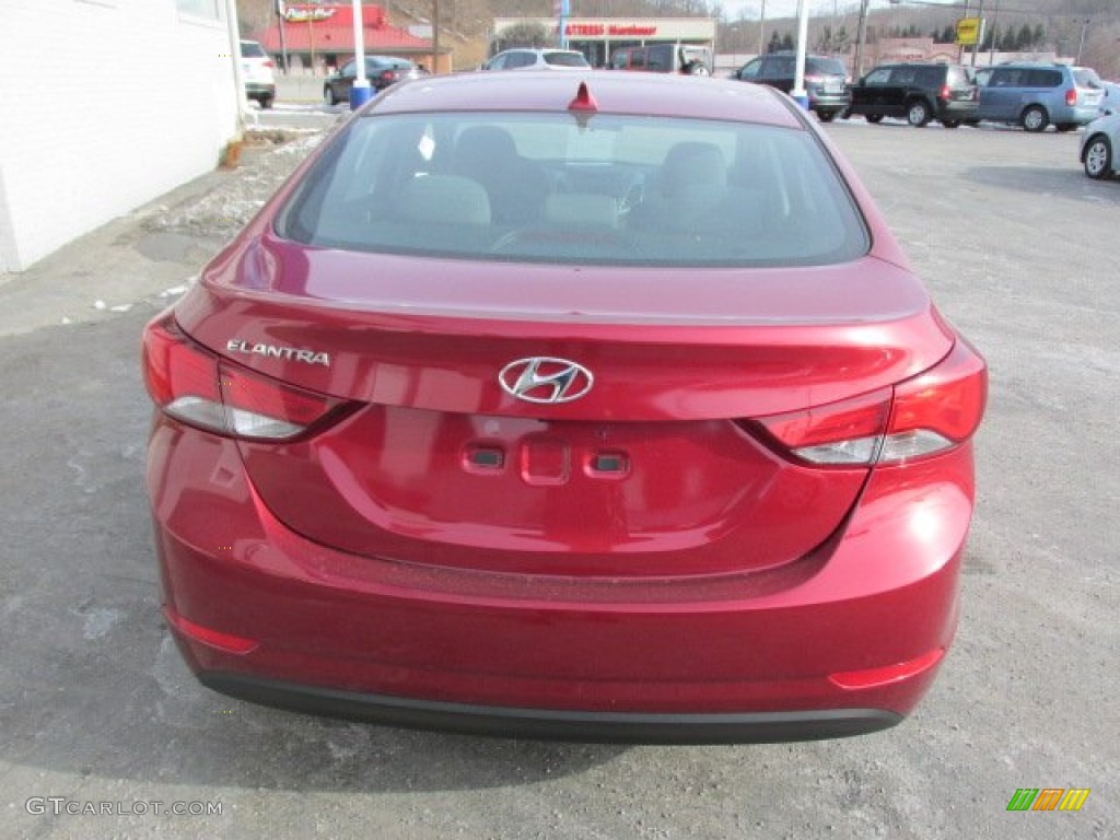 2014 Elantra SE Sedan - Red / Gray photo #6