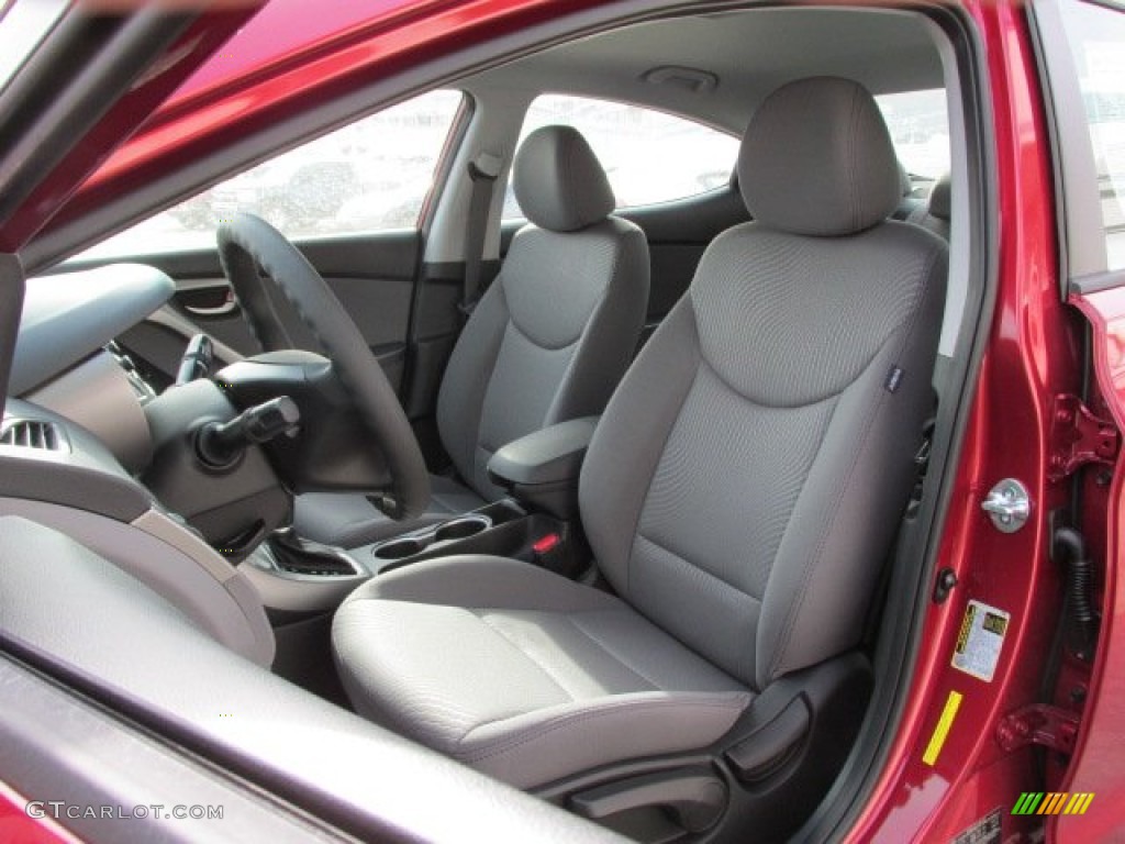 2014 Elantra SE Sedan - Red / Gray photo #7