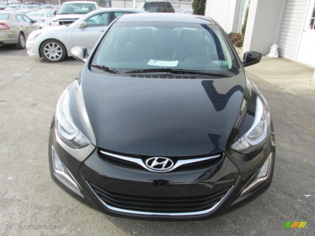 2014 Elantra SE Sedan - Black / Gray photo #3