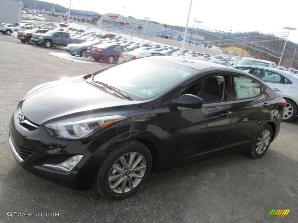 2014 Elantra SE Sedan - Black / Gray photo #4