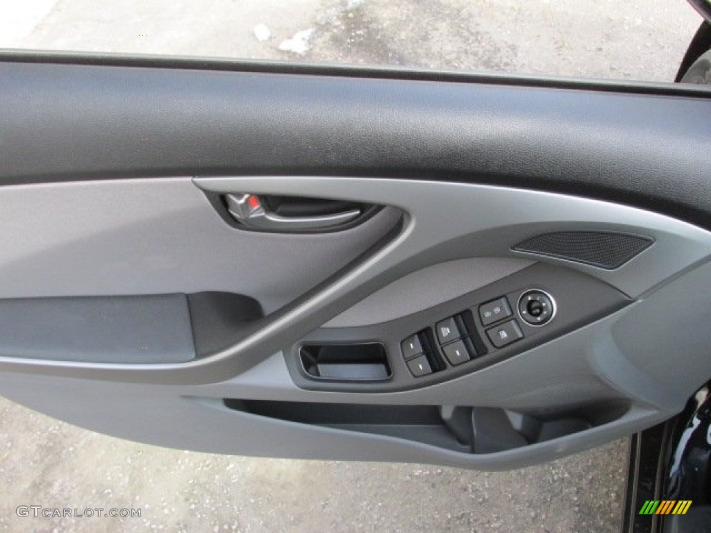 2014 Elantra SE Sedan - Black / Gray photo #8