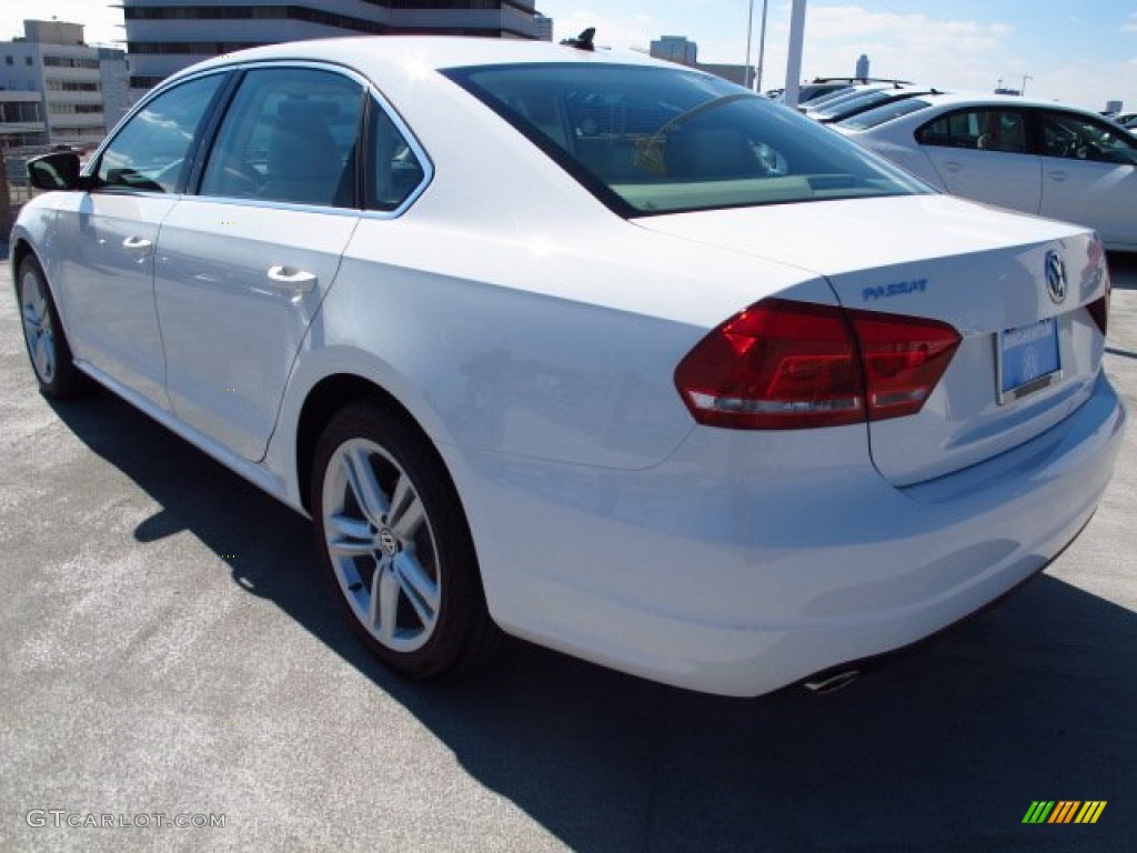 2014 Passat TDI SE - Candy White / Cornsilk Beige photo #4