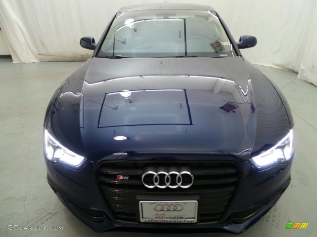 2014 S5 3.0T Premium Plus quattro Coupe - Estoril Blue Crystal / Black photo #2