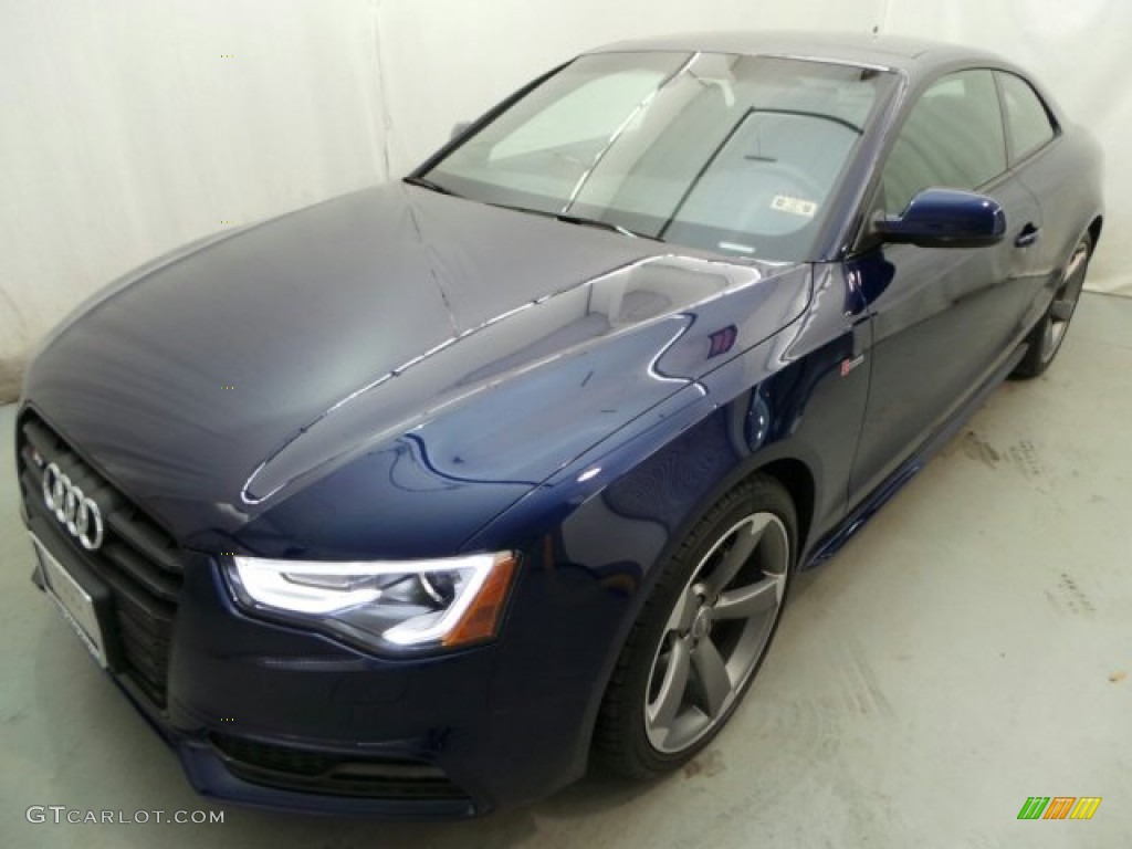 2014 S5 3.0T Premium Plus quattro Coupe - Estoril Blue Crystal / Black photo #3