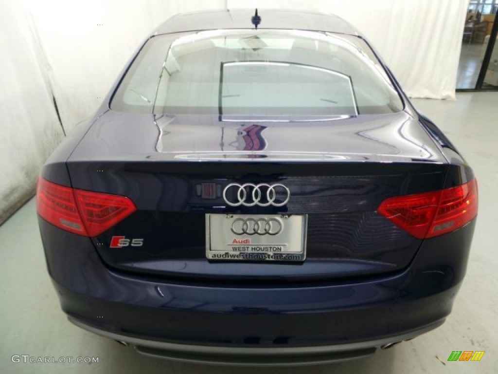 2014 S5 3.0T Premium Plus quattro Coupe - Estoril Blue Crystal / Black photo #5