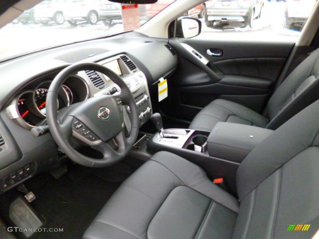 Black Interior 2014 Nissan Murano SL AWD Photo #91208683