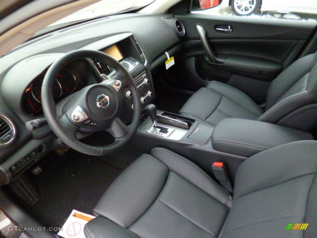 Charcoal Interior 2014 Nissan Maxima 3.5 SV Sport Photo #91209217