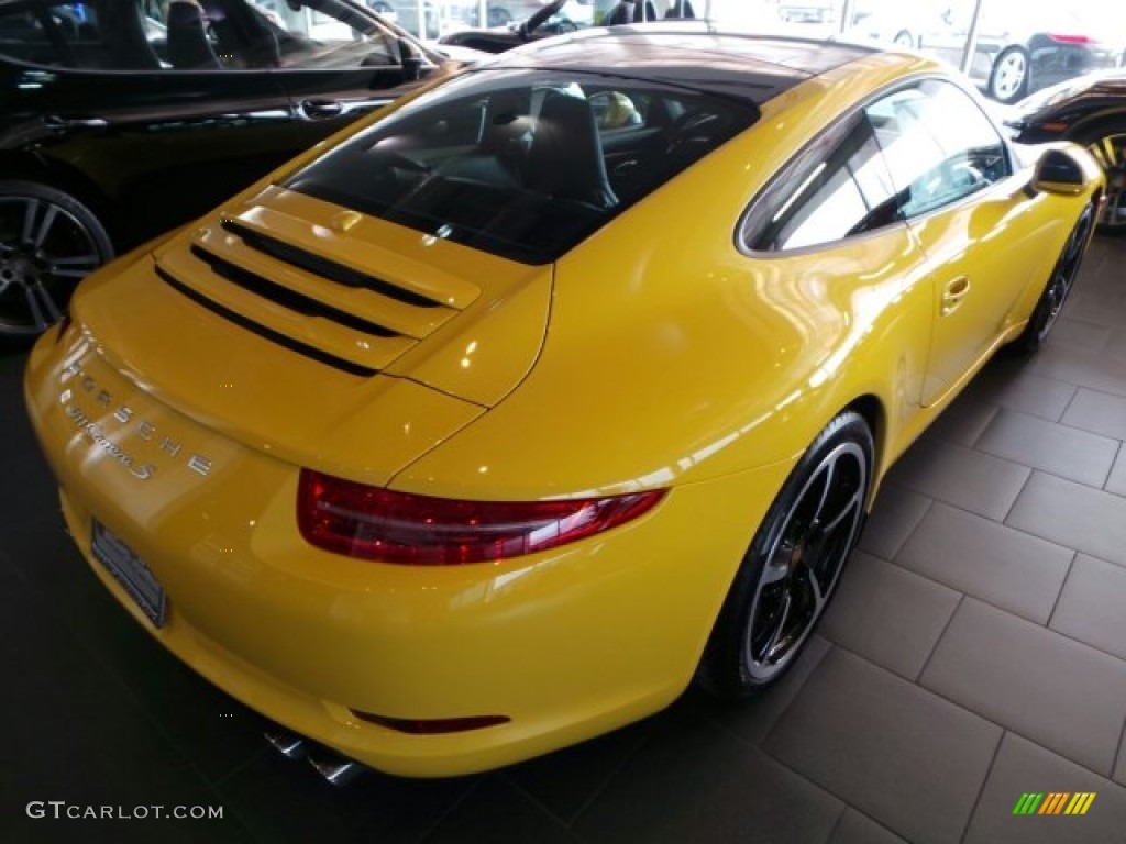 Racing Yellow 2014 Porsche 911 Carrera S Coupe Exterior Photo #91210213