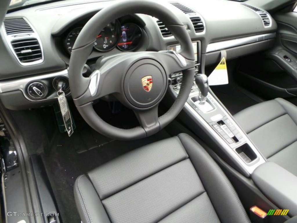 Black Interior 2014 Porsche Boxster Standard Boxster Model Photo #91210549
