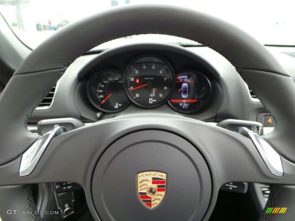 2014 Porsche Boxster Standard Boxster Model Black Steering Wheel Photo #91210636