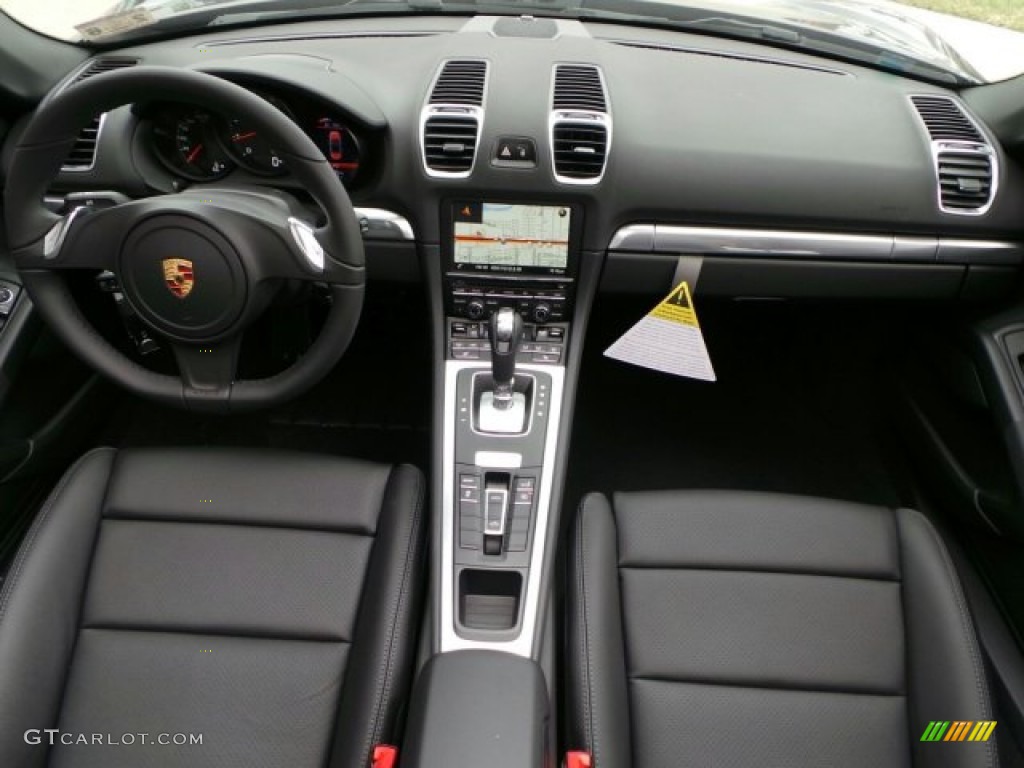 2014 Porsche Boxster Standard Boxster Model Black Dashboard Photo #91210660