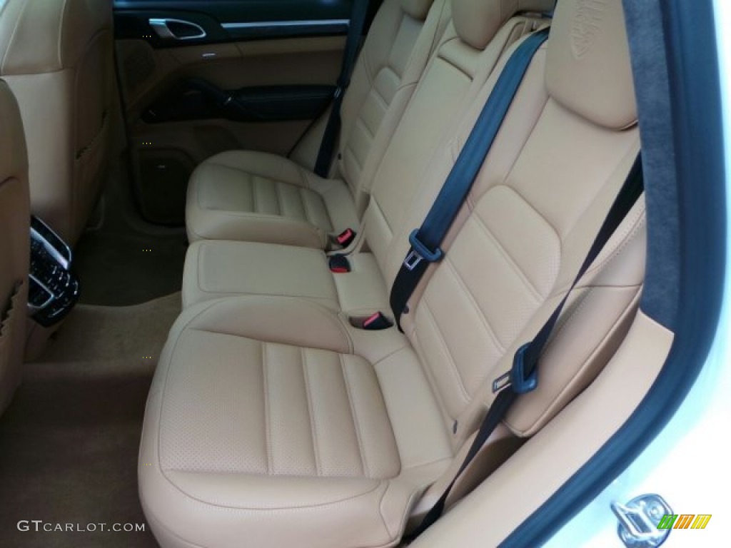 Espresso/Cognac Natural Leather Interior 2014 Porsche Cayenne Turbo S Photo #91211122