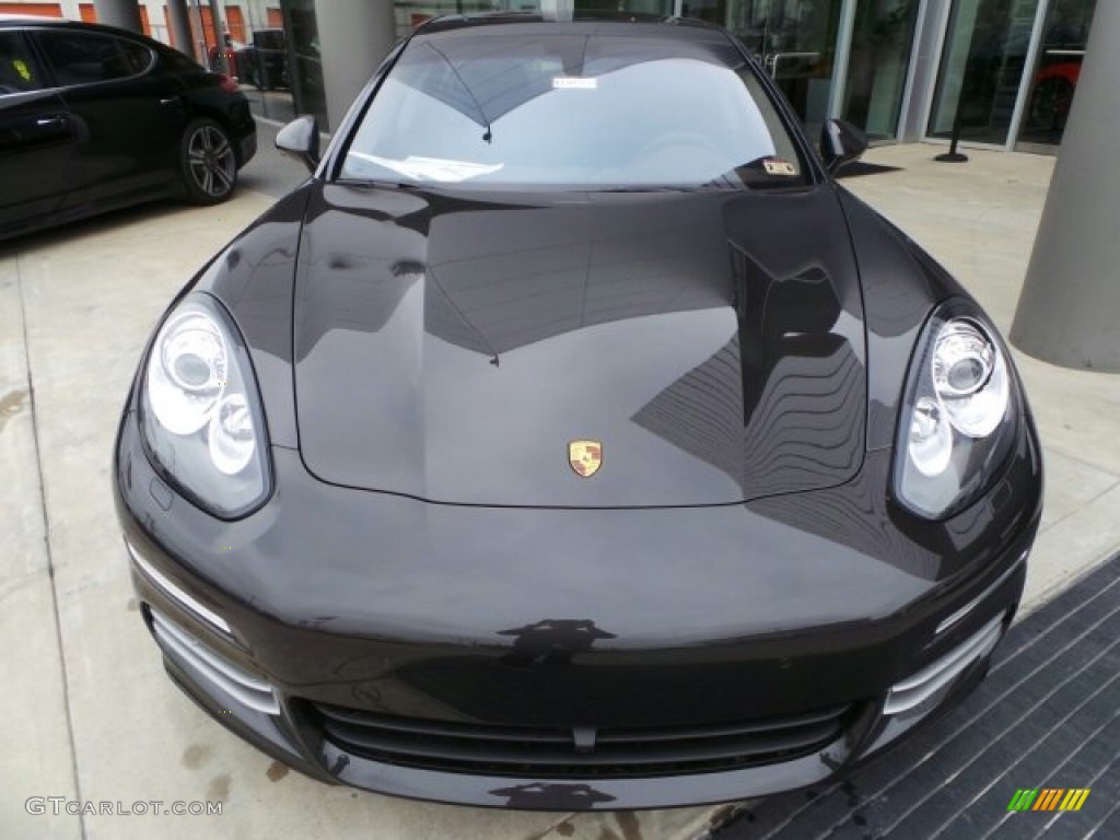 Carbon Grey Metallic 2014 Porsche Panamera 4S Executive Exterior Photo #91211245